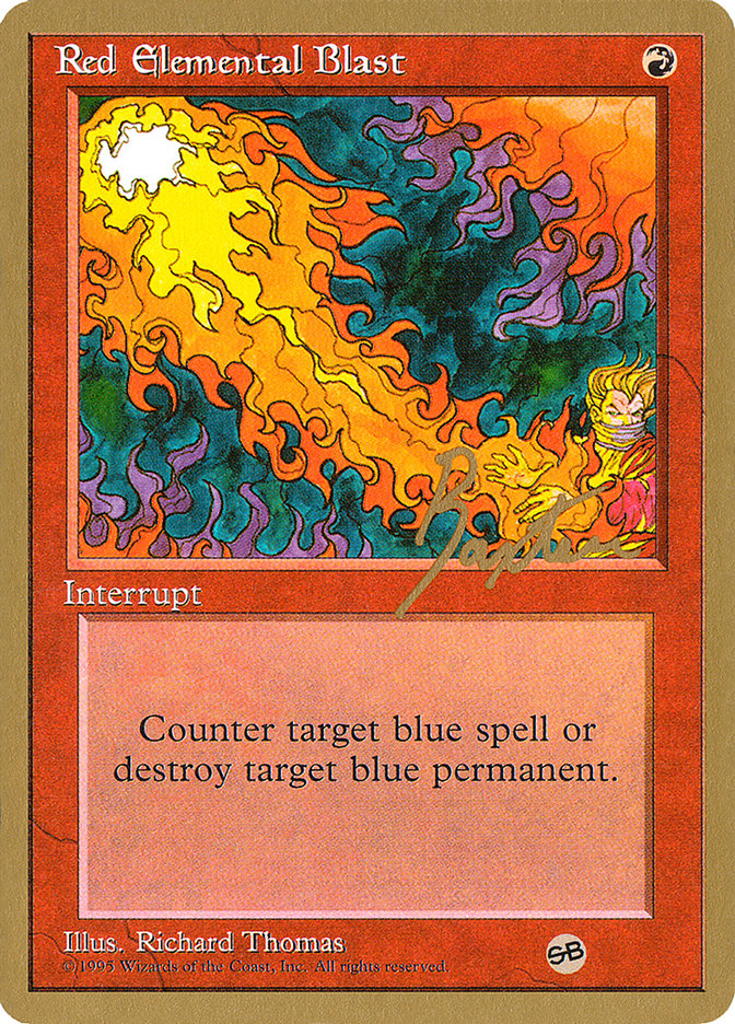 Red Elemental Blast (George Baxter) (SB) [Pro Tour Collector Set] | Play N Trade Winnipeg