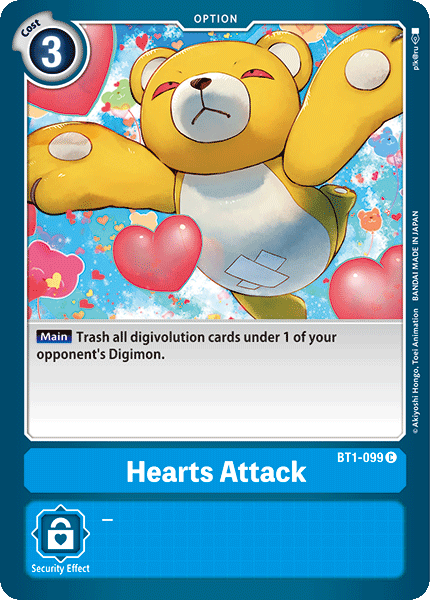 Hearts Attack [BT1-099] [Release Special Booster Ver.1.0] | Play N Trade Winnipeg