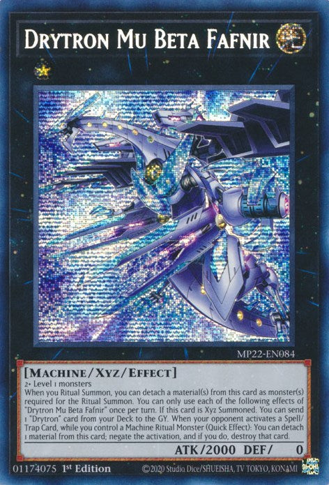 Drytron Mu Beta Fafnir [MP22-EN084] Prismatic Secret Rare | Play N Trade Winnipeg