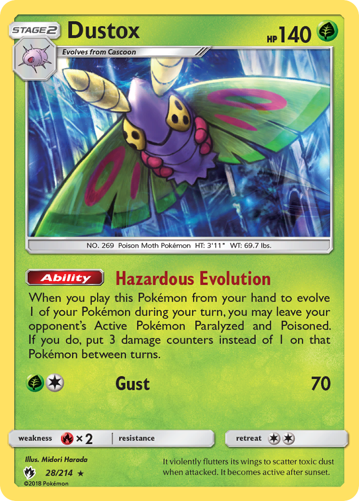 Dustox (28/214) [Sun & Moon: Lost Thunder] | Play N Trade Winnipeg