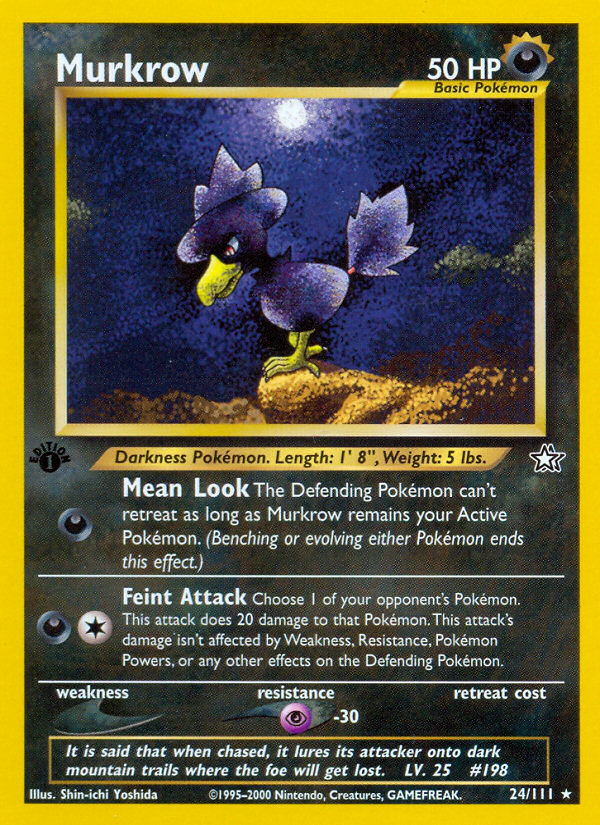 Murkrow (24/111) [Neo Genesis 1st Edition] | Play N Trade Winnipeg