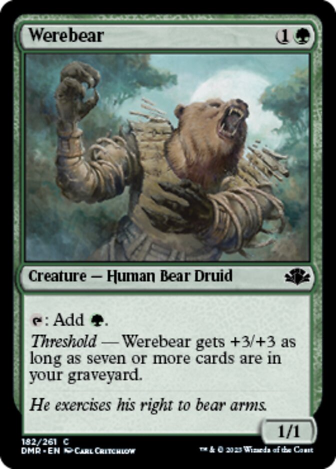 Werebear [Dominaria Remastered] | Play N Trade Winnipeg