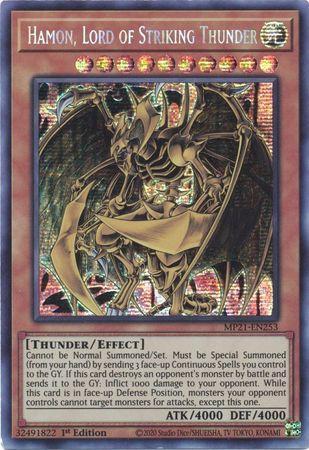 Hamon, Lord of Striking Thunder [MP21-EN253] Prismatic Secret Rare | Play N Trade Winnipeg