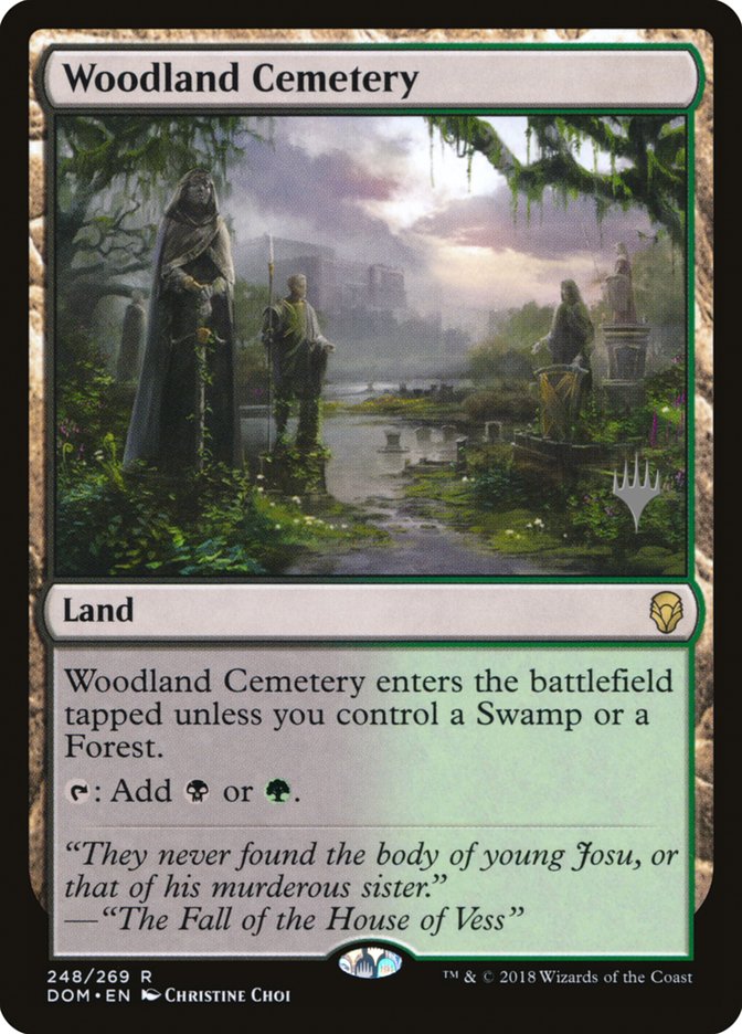 Woodland Cemetery (Promo Pack) [Dominaria Promos] | Play N Trade Winnipeg