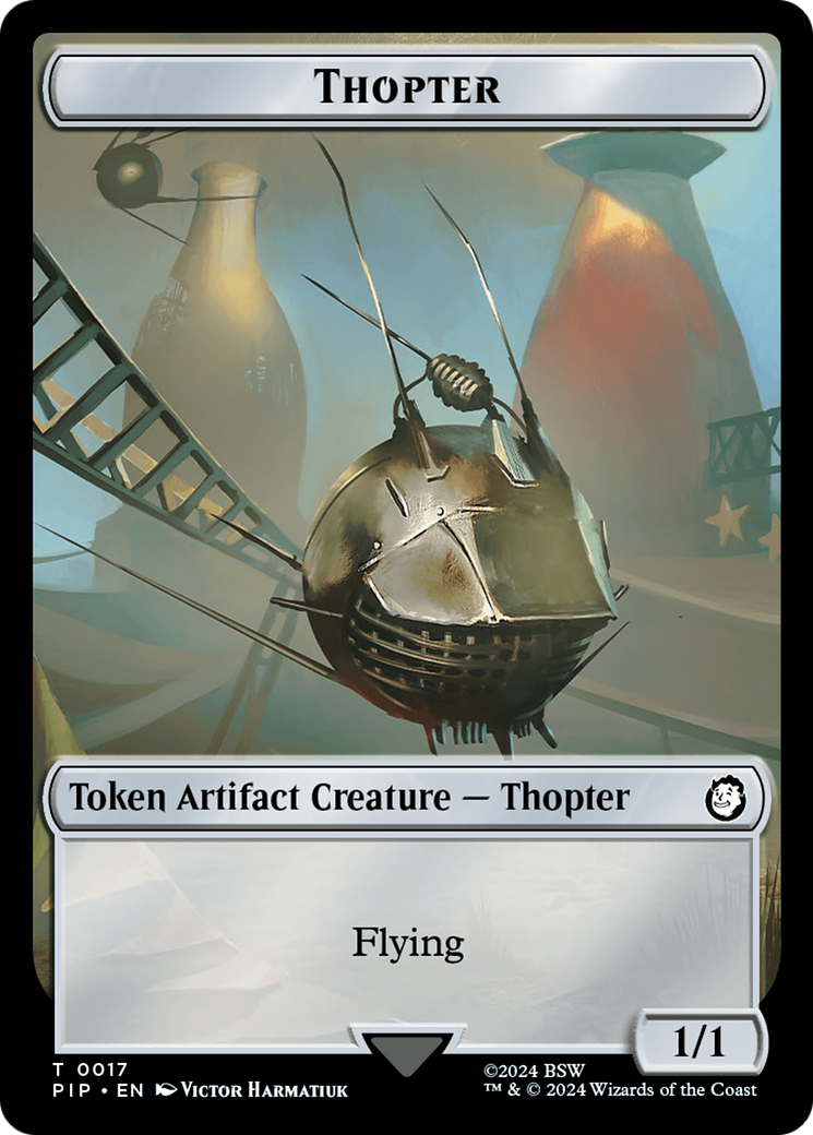 Food (0012) // Thopter Double-Sided Token [Fallout Tokens] | Play N Trade Winnipeg