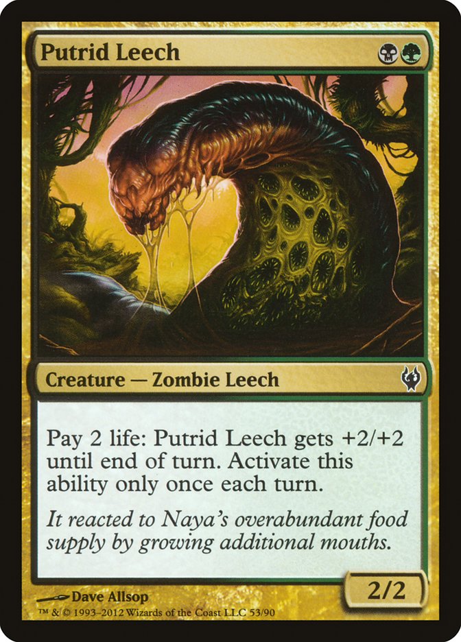 Putrid Leech [Duel Decks: Izzet vs. Golgari] | Play N Trade Winnipeg