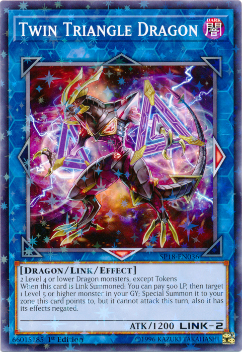 Twin Triangle Dragon [SP18-EN036] Starfoil Rare | Play N Trade Winnipeg