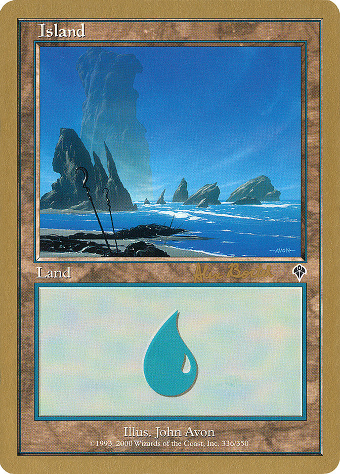 Island (ab336a) (Alex Borteh) [World Championship Decks 2001] | Play N Trade Winnipeg