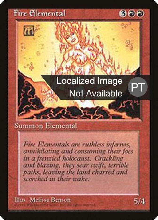 Fire Elemental [Fourth Edition (Foreign Black Border)] | Play N Trade Winnipeg