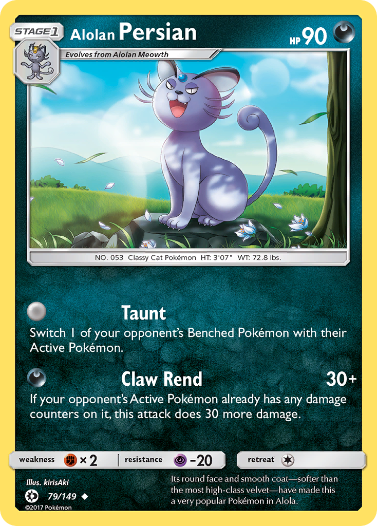 Alolan Persian (79/149) [Sun & Moon: Base Set] | Play N Trade Winnipeg