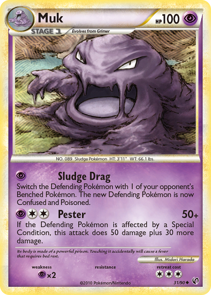 Muk (31/90) [HeartGold & SoulSilver: Undaunted] | Play N Trade Winnipeg