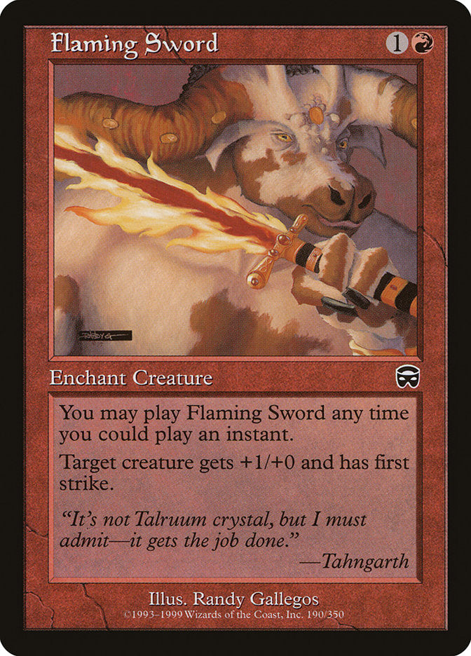 Flaming Sword [Mercadian Masques] | Play N Trade Winnipeg