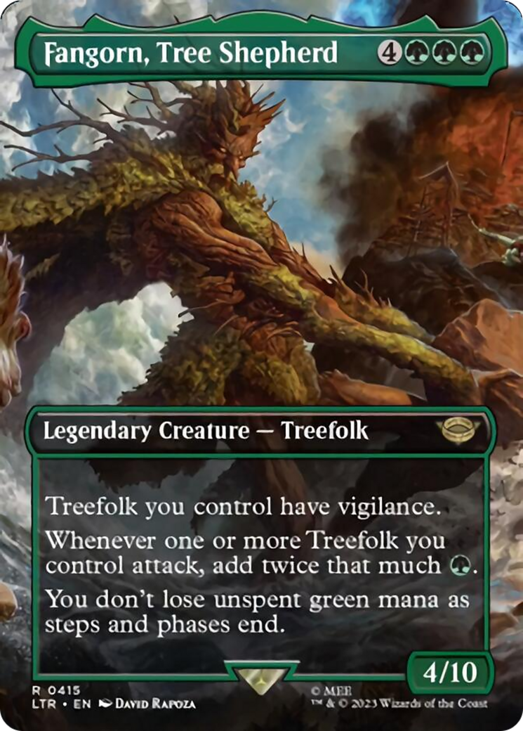 Fangorn, Tree Shepherd (Borderless Alternate Art) [The Lord of the Rings: Tales of Middle-Earth] | Play N Trade Winnipeg