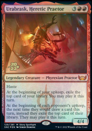 Urabrask, Heretic Praetor [Streets of New Capenna Prerelease Promos] | Play N Trade Winnipeg