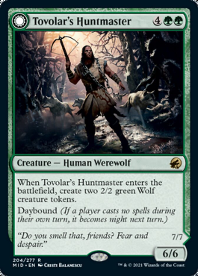 Tovolar's Huntmaster // Tovolar's Packleader [Innistrad: Midnight Hunt] | Play N Trade Winnipeg