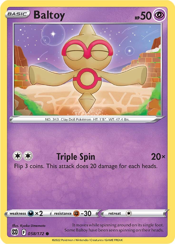 Baltoy (058/172) [Sword & Shield: Brilliant Stars] | Play N Trade Winnipeg