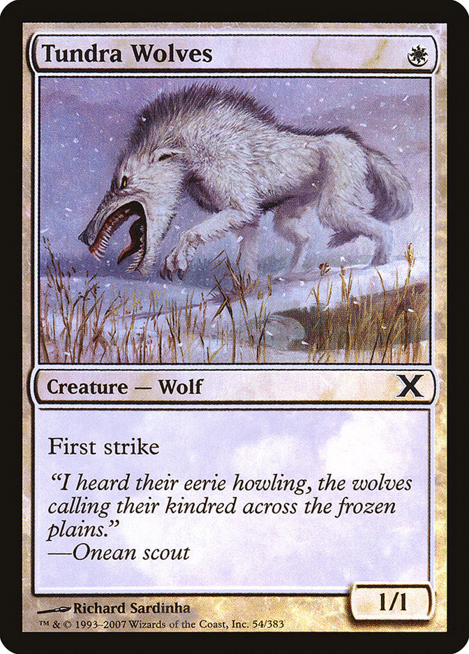 Tundra Wolves (Premium Foil) [Tenth Edition] | Play N Trade Winnipeg