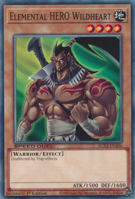 Elemental HERO Wildheart [SGX3-ENA06] Common | Play N Trade Winnipeg