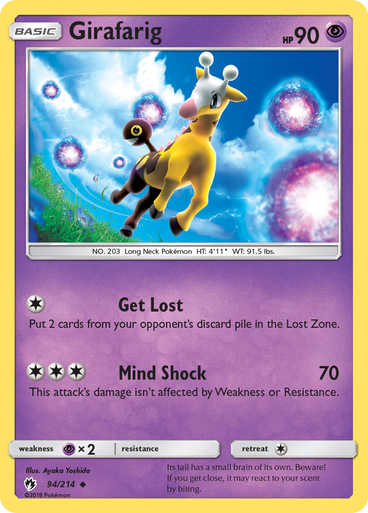 Girafarig (94/214) [Sun & Moon: Lost Thunder] | Play N Trade Winnipeg