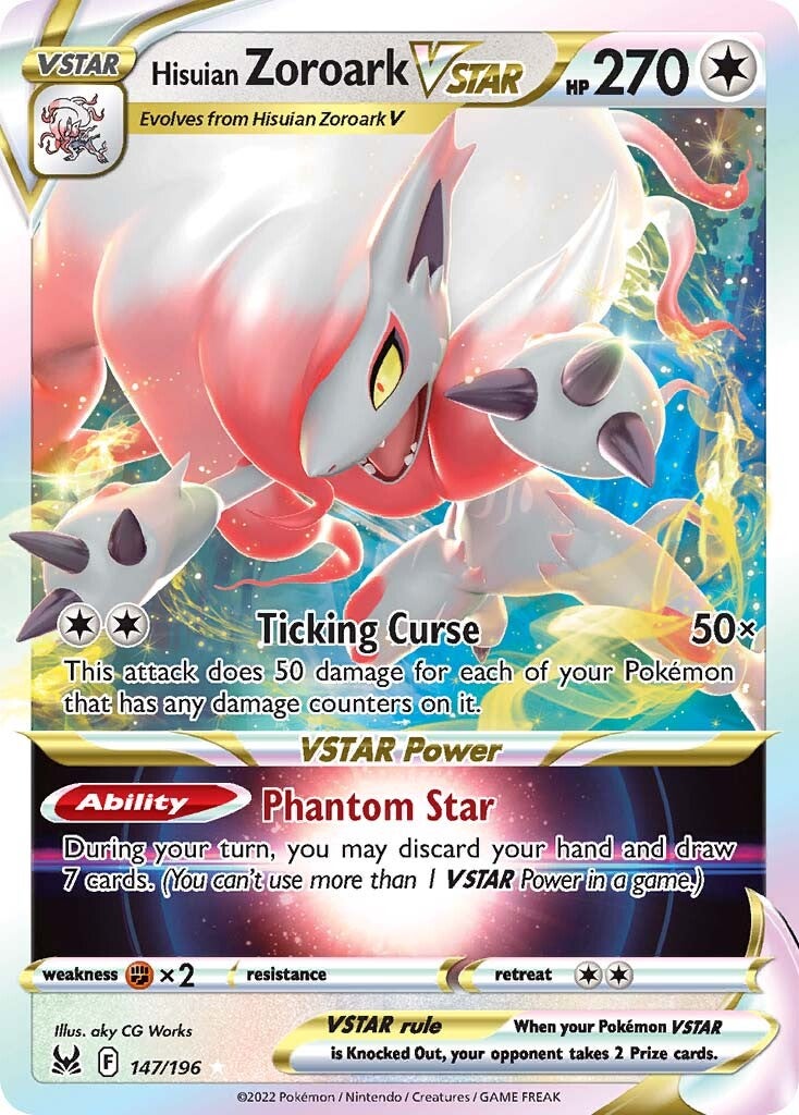 Hisuian Zoroark VSTAR (147/196) [Sword & Shield: Lost Origin] | Play N Trade Winnipeg