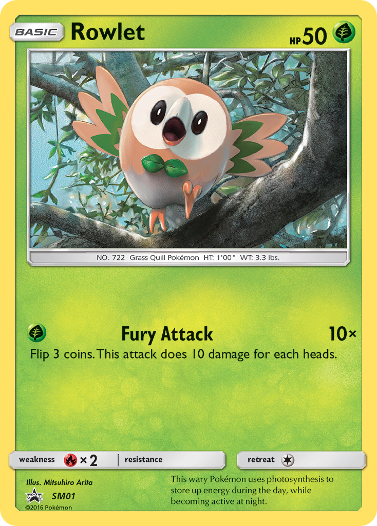 Rowlet (SM01) [Sun & Moon: Black Star Promos] | Play N Trade Winnipeg