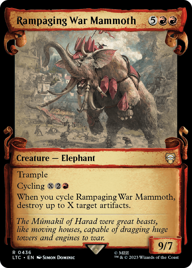 Rampaging War Mammoth [The Lord of the Rings: Tales of Middle-Earth Commander Showcase Scrolls] | Play N Trade Winnipeg