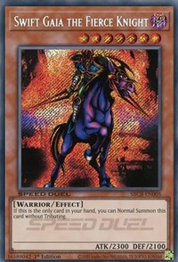 Swift Gaia the Fierce Knight (Secret) [SBCB-EN005] Secret Rare | Play N Trade Winnipeg