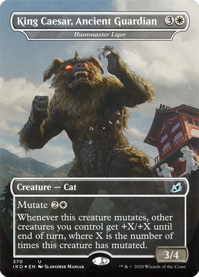 Huntmaster Liger - King Caesar, Ancient Guardian (Godzilla Series) [Ikoria: Lair of Behemoths] | Play N Trade Winnipeg