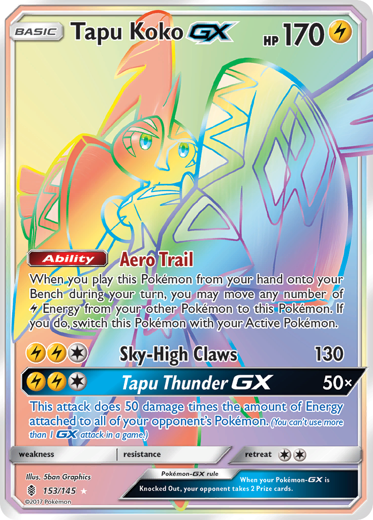 Tapu Koko GX (153/145) [Sun & Moon: Guardians Rising] | Play N Trade Winnipeg