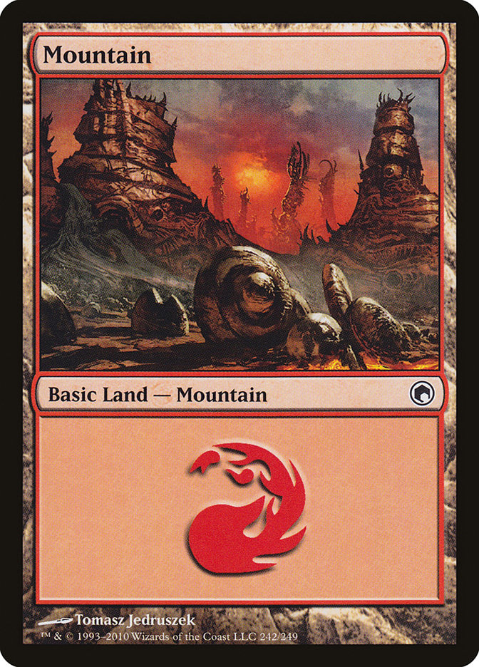 Mountain (242) [Scars of Mirrodin] | Play N Trade Winnipeg