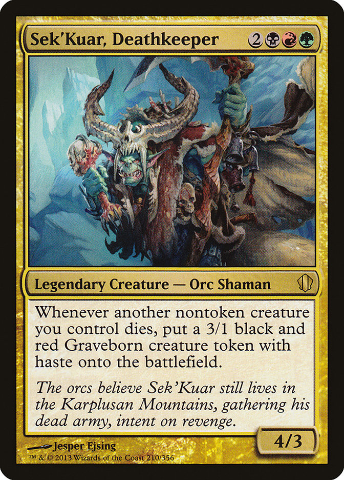 Sek'Kuar, Deathkeeper [Commander 2013] | Play N Trade Winnipeg