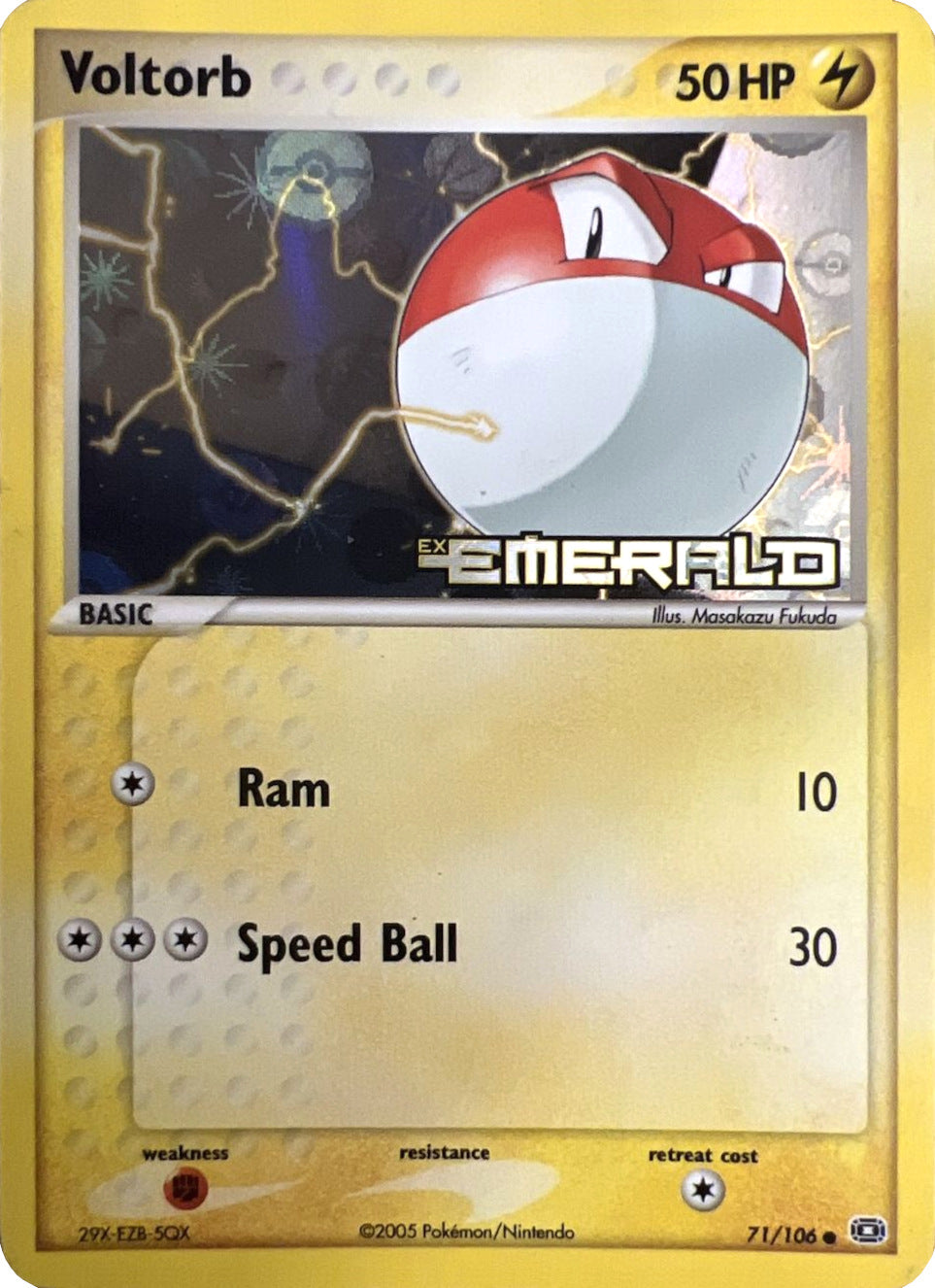 Voltorb (71/106) (Stamped) [EX: Emerald] | Play N Trade Winnipeg