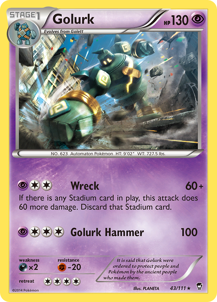 Golurk (43/111) [XY: Furious Fists] | Play N Trade Winnipeg