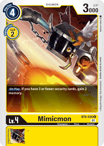 Mimicmon [BT6-036] [Double Diamond] | Play N Trade Winnipeg