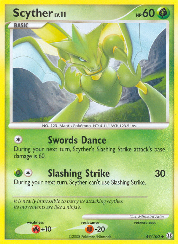 Scyther (49/100) [Diamond & Pearl: Stormfront] | Play N Trade Winnipeg