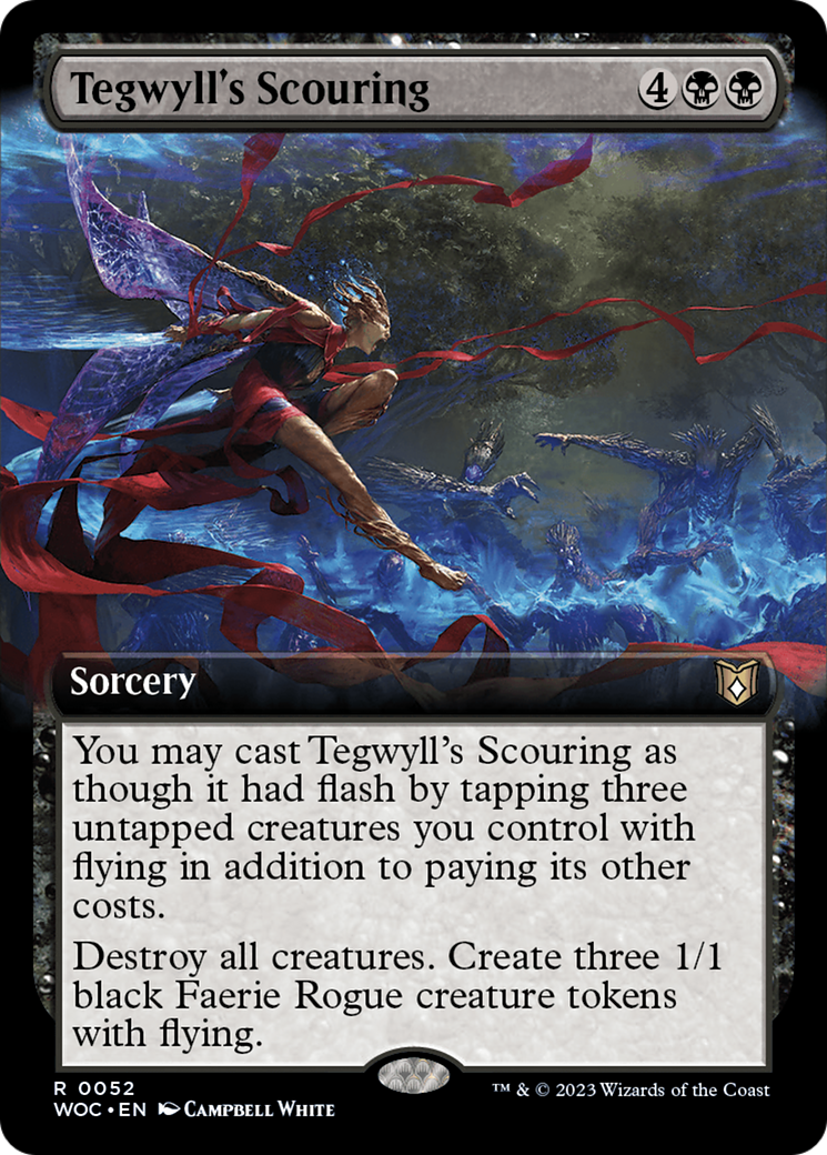 Tegwyll's Scouring (Extended Art) [Wilds of Eldraine Commander] | Play N Trade Winnipeg