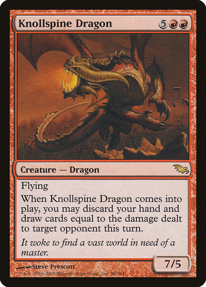 Knollspine Dragon [Shadowmoor] | Play N Trade Winnipeg