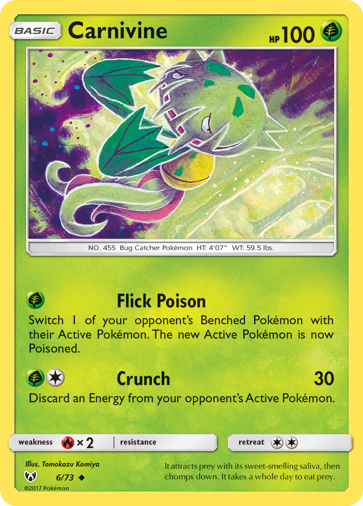 Carnivine (6/73) [Sun & Moon: Shining Legends] | Play N Trade Winnipeg