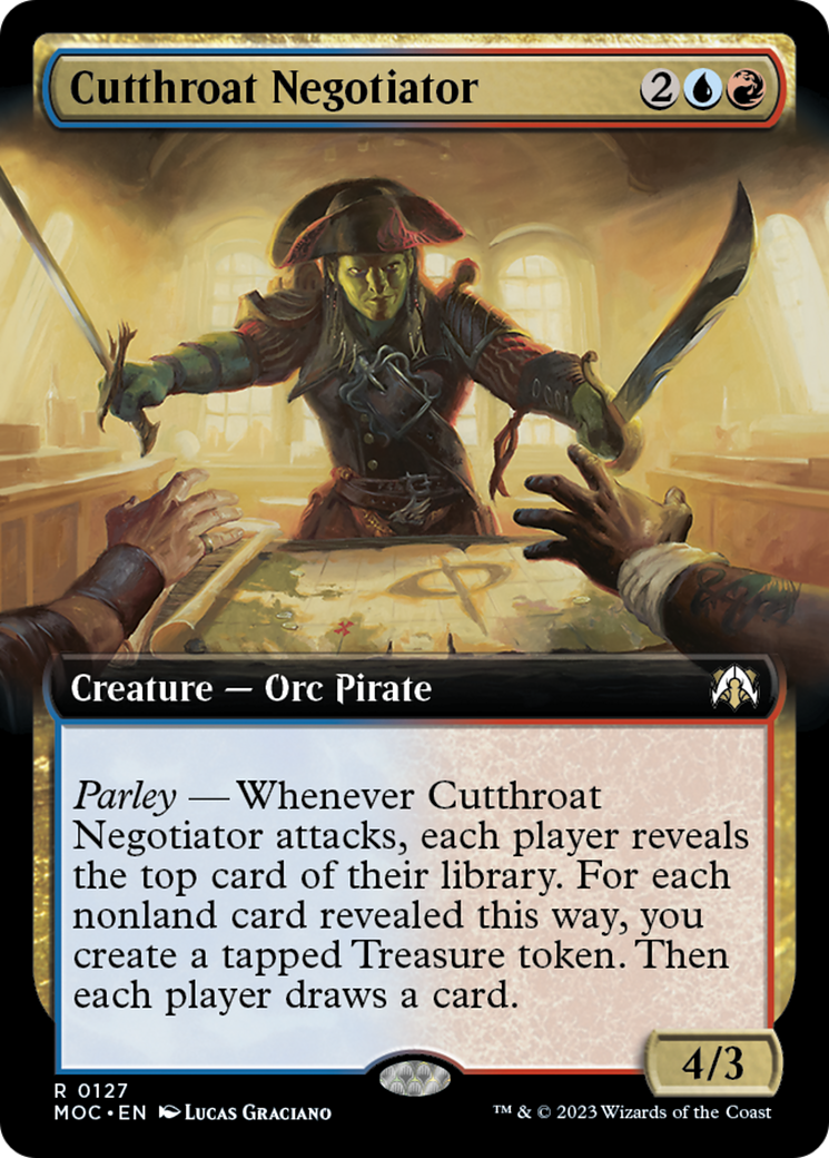 Cutthroat Negotiator (Extended Art) [March of the Machine Commander] | Play N Trade Winnipeg