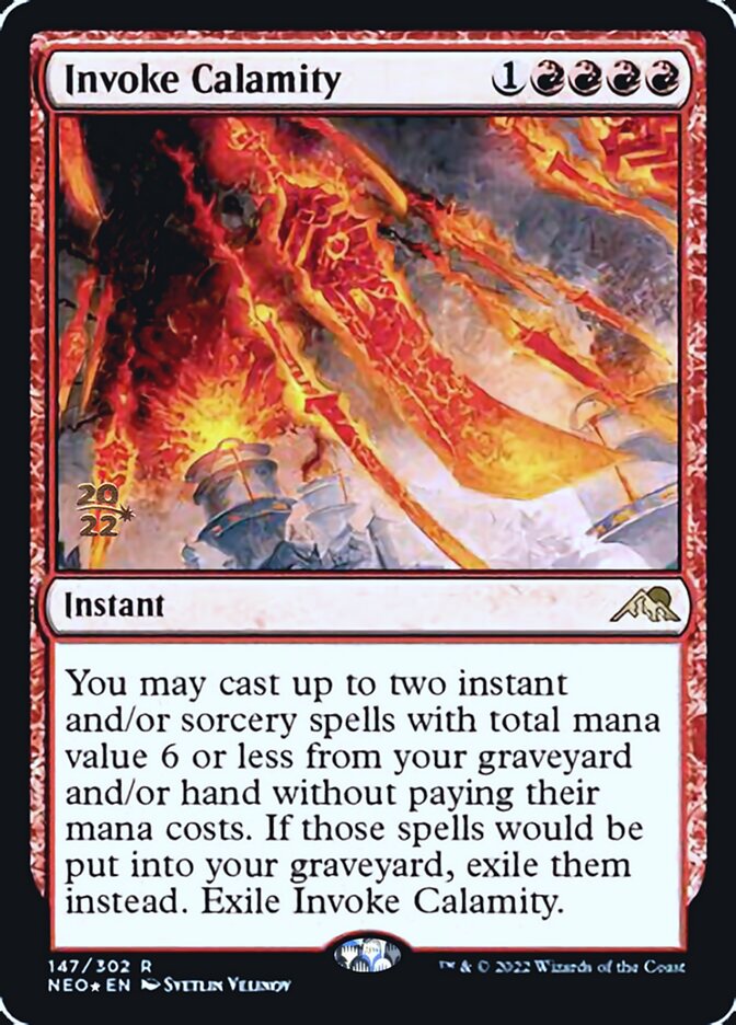Invoke Calamity [Kamigawa: Neon Dynasty Prerelease Promos] | Play N Trade Winnipeg