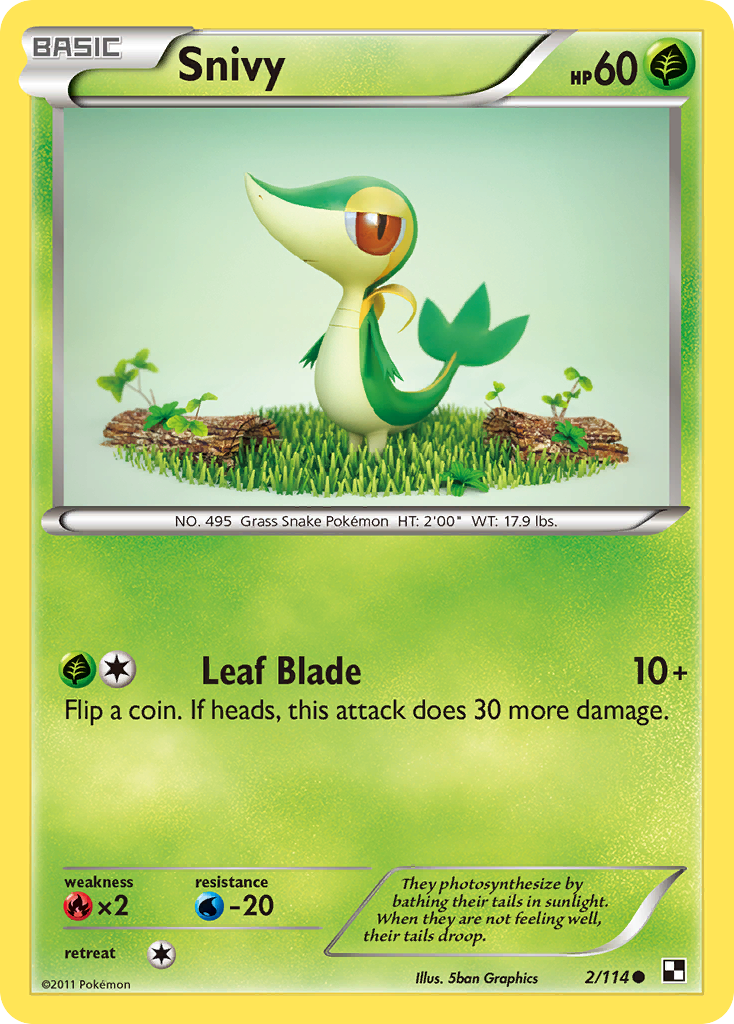 Snivy (2/114) [Black & White: Base Set] | Play N Trade Winnipeg