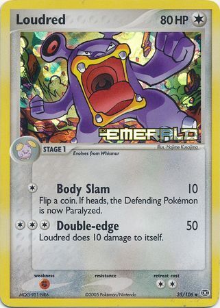 Loudred (35/106) (Stamped) [EX: Emerald] | Play N Trade Winnipeg