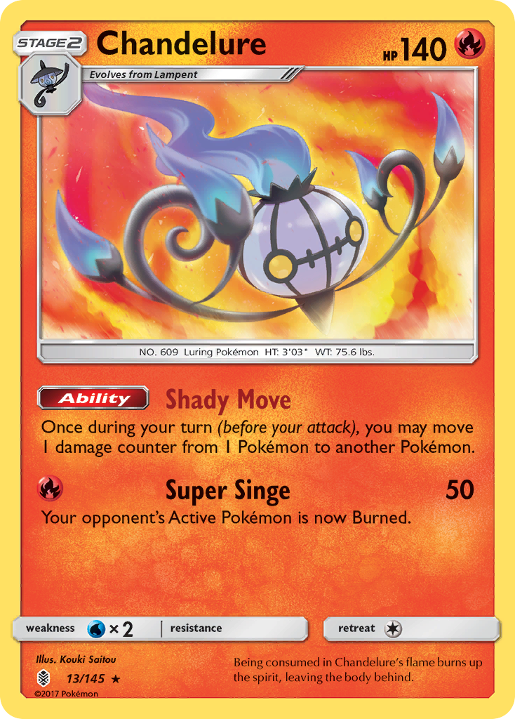 Chandelure (13/145) [Sun & Moon: Guardians Rising] | Play N Trade Winnipeg