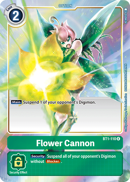 Flower Cannon [BT1-110] (Alternate Art) [Release Special Booster Ver.1.0] | Play N Trade Winnipeg