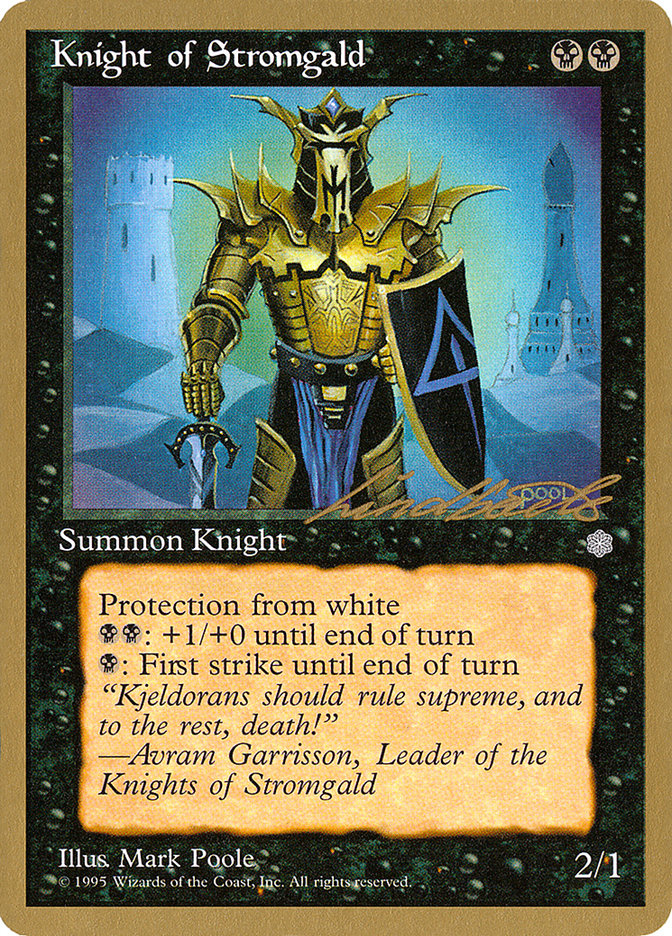 Knight of Stromgald (Leon Lindback) [Pro Tour Collector Set] | Play N Trade Winnipeg