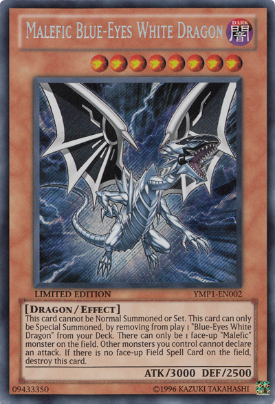 Malefic Blue-Eyes White Dragon [YMP1-EN002] Secret Rare | Play N Trade Winnipeg