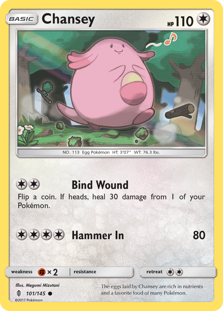 Chansey (101/145) [Sun & Moon: Guardians Rising] | Play N Trade Winnipeg