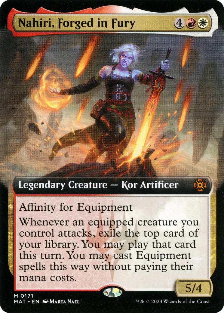 Nahiri, Forged in Fury (Extended Art) [March of the Machine: The Aftermath] | Play N Trade Winnipeg