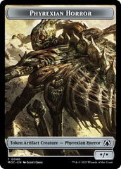 Phyrexian Golem // Phyrexian Horror Double-Sided Token [March of the Machine Commander Tokens] | Play N Trade Winnipeg