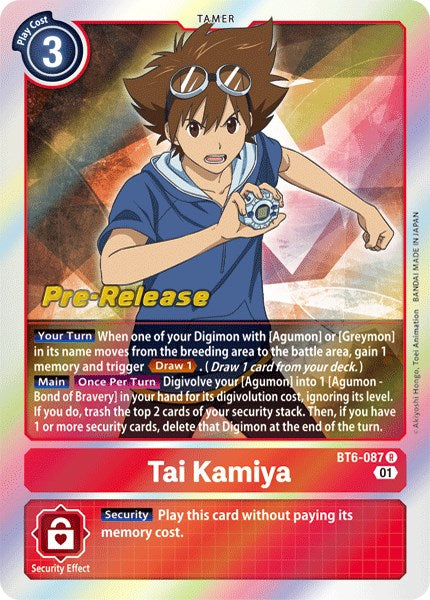 Tai Kamiya [BT6-087] [Double Diamond Pre-Release Cards] | Play N Trade Winnipeg